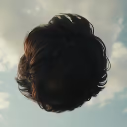 there is a close - up photo of a human head