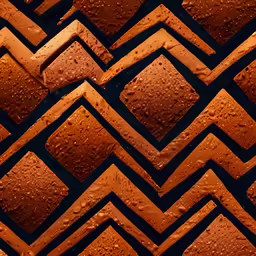 a photograph of a very interesting brick wall