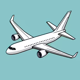 a large passenger jet flying through the sky