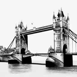 an image of an old photo of the tower bridge
