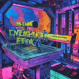 a poster that reads, alien night
