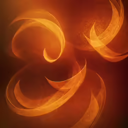 a very abstract photo of some bright yellow spirals