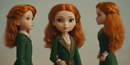 two redhead women are shown in a series of photos