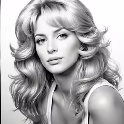 a beautiful blonde girl with her hair in curls
