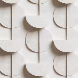 circular and circle shapes with sticks on them