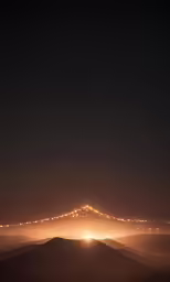 a sunset view of an extremely high mountain range