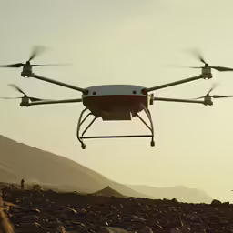 there is a large object that is flying high in the air