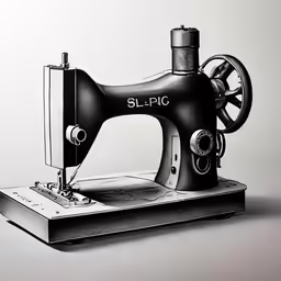 an antique black sewing machine with gears