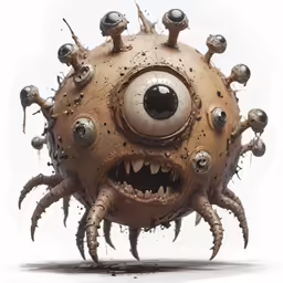 an object that has a lot of faces on it