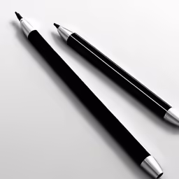 two pens with one is turned back and the other side turned forward