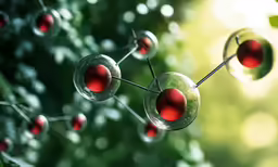 some small spheres that are on the top of a plant