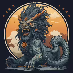 a creature with an open mouth and fangs