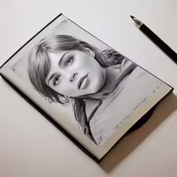 an image on top of a sketch book