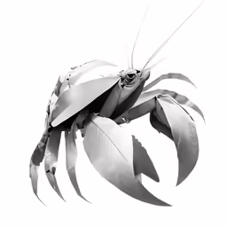 a large insect in a white background