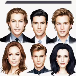 a group of people dressed in suits and ties