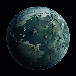 a big earth that is in the air