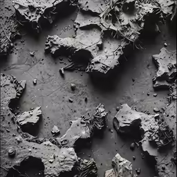 rocks that have been sanded down with brown dirt