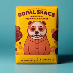 the box of bonl shacs is on display