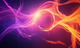 an artistic photo of flames that have become orange and blue