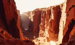 some very pretty canyons with very thin cliffs in the back