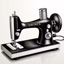the singer sewing machine with an electric light