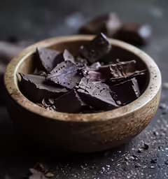 the chocolate has been chopped up into pieces