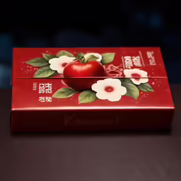 a close up of a box on a table