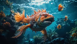 an image of a very big fish in the ocean