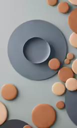 the circles are laid out on top of each other