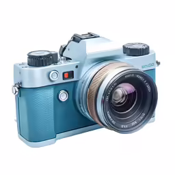 a camera that is sitting on top of a white surface