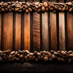 the wood is arranged in an intricate pattern