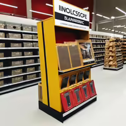 a vending machine with some sort of electronic device in it