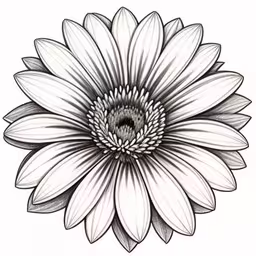 an artfully designed flower with the center petals,the center of a large flower is drawn by hand