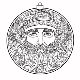 the wise santa ornament from the book merry holidays