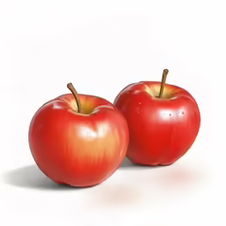 two pieces of an apple are laying together
