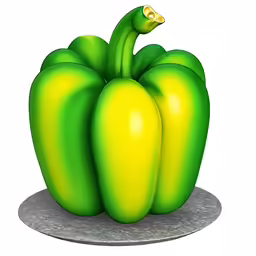 a group of green peppers sit on top of each other