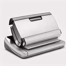 a close up of an object on top of a white background