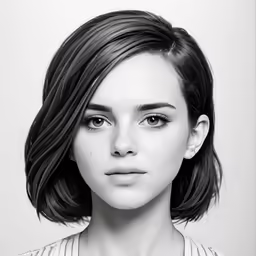 a woman that is looking in the same direction