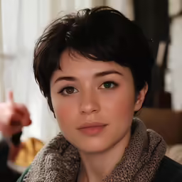 an image of a woman that is wearing scarves