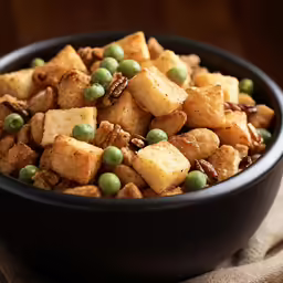 a bowl filled with tasty looking food