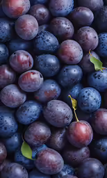 grapes with rain drops are piled up together