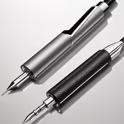 a pen is laying down on the table