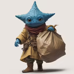 the yond character is ready to go shopping
