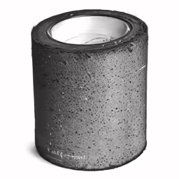 a round object is shown in black and white