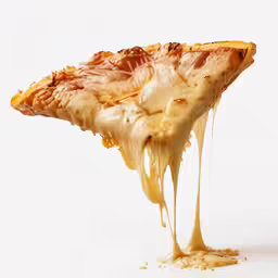 a partially eaten piece of pizza that has melted cheese
