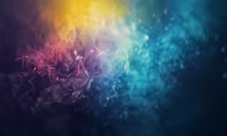 a color changing photo of blue, yellow, green, red and purple