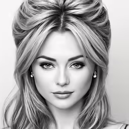a woman with dark makeup, very close to the face