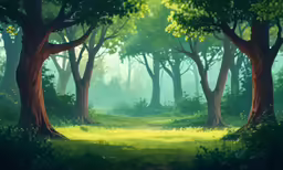 a pathway is pictured in the middle of a forest