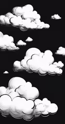 there are different clouds on the same picture