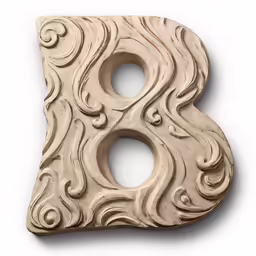 a sculpture made out of wood with carvings